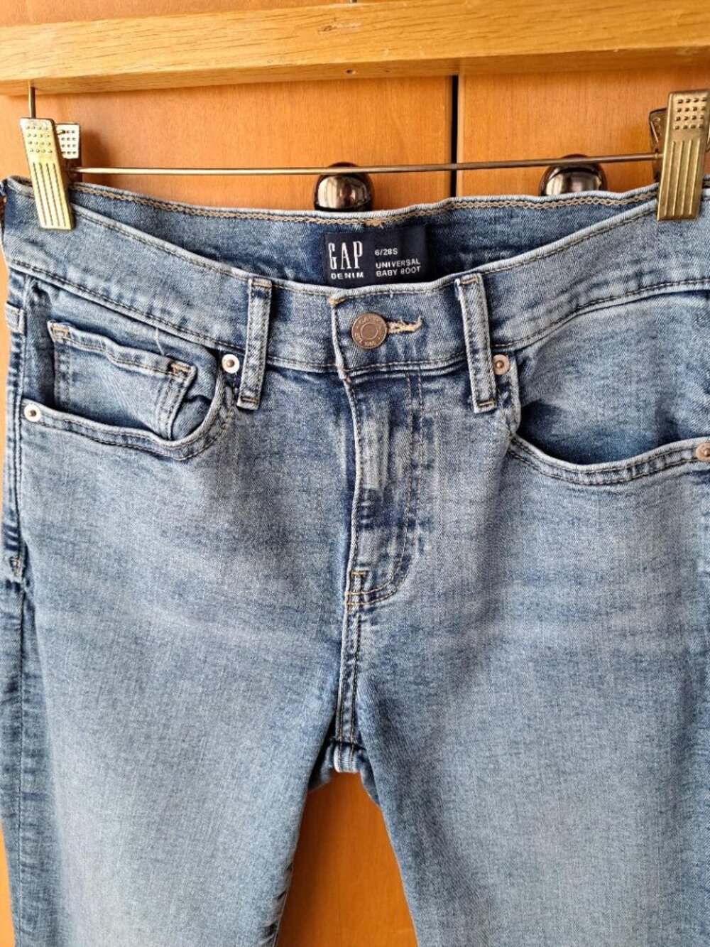 Gap Universal Baby Boot Jeans Size 6/28S - Picture 3 of 6